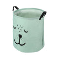 Foldable Cylindrical Laundry Basket - 40L Portable Storage Bin