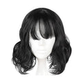 14" Curly Human Hair Wig for Women - Adjustable Cap