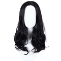 Curly Human Hair Wig for Women - 22" Medium Long Black