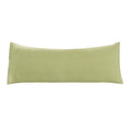 Green Microfiber Bolster Body Pillow Cover 20x54 Inches - Soft & Breathable
