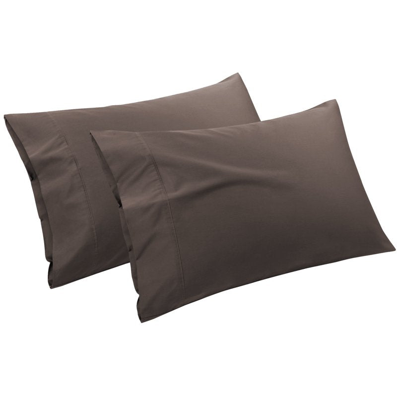 Cotton Pillowcase Set of 2 - Envelope Closure, Standard Size, Beaver Variation