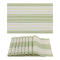 Placemats Set of 8 for Kitchen Table Decor - Green