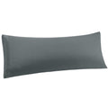 Dark Gray Polyester Body Pillowcase 20x48 Inches with Envelop Closure