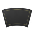 Heat Resistant Faux Leather Round Table Mats - Set of 6 Black