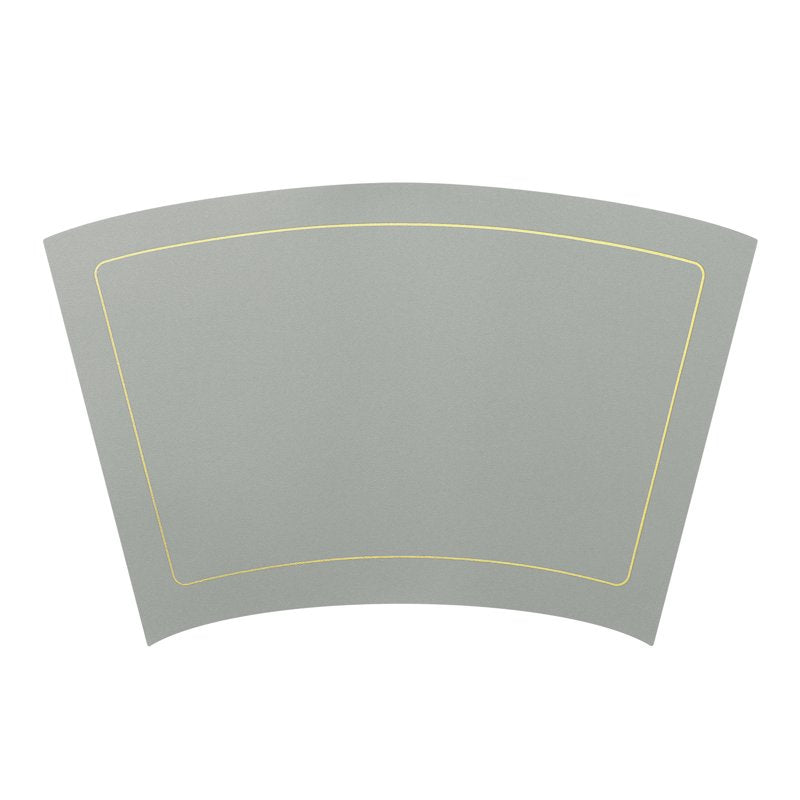 Heat Resistant Faux Leather Round Table Mats - Set of 6 Grey