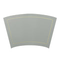 Heat Resistant Faux Leather Round Table Mats - Set of 6 Grey