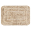 Non-Slip Plush Bath Mat 16x24 Inches Microfiber Rug Khaki - Absorbent & Fast-Drying