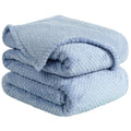 Flannel Fleece Velvet Blanket - 60x78 Inches Smoked Blue