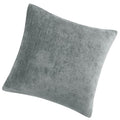 Water-Resistant Throw Pillow Cover 16x16 Light Gray Chenille Waterproof Cover