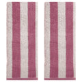 Purple Cotton Hand Towel Set - Soft Absorbent Bathroom & Kitchen Towels 13x29 Inches - 2 Piece