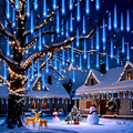 Blue Christmas Icicle String Lights - 20 Inch, 10 Tubes, 540 LEDs Outdoor Decor