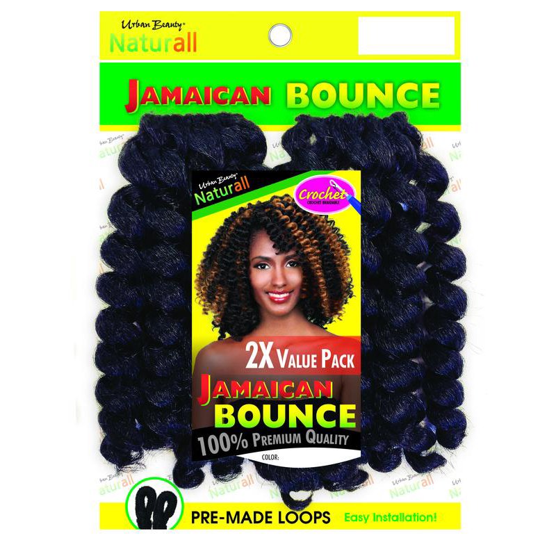 Jamaican Bounce Curls Crochet Hair - Natural Look, Easy Install