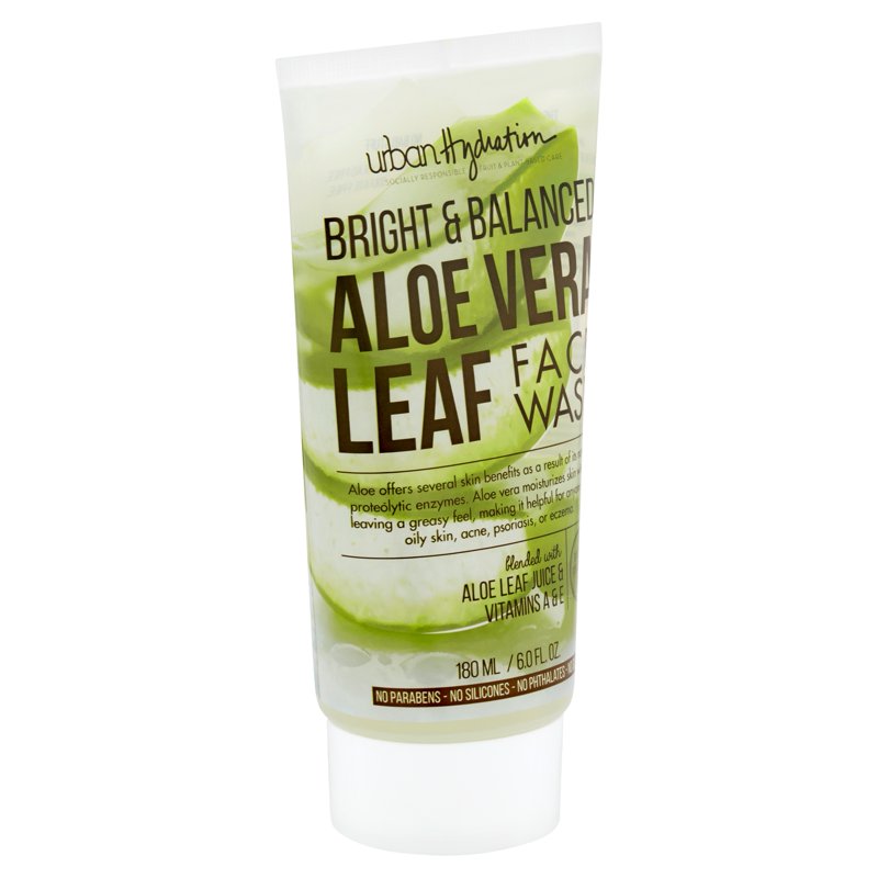 Aloe Vera Leaf Face Wash - Gentle Daily Cleanser for All Skin Types, 6 oz
