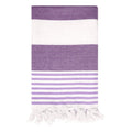 Sand Free Cotton Beach Towel 40x72in Quick Dry Absorbent for Travel Pool Yoga Purple