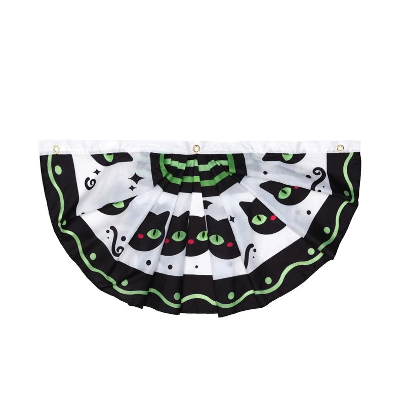 Halloween Fan Flag Banner Outdoor Yard Fence Wall Decor - F Variation