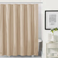 Taupe Heavyweight 6 Gauge PEVA Shower Liner - 72x72 Inches, Water-Repellent