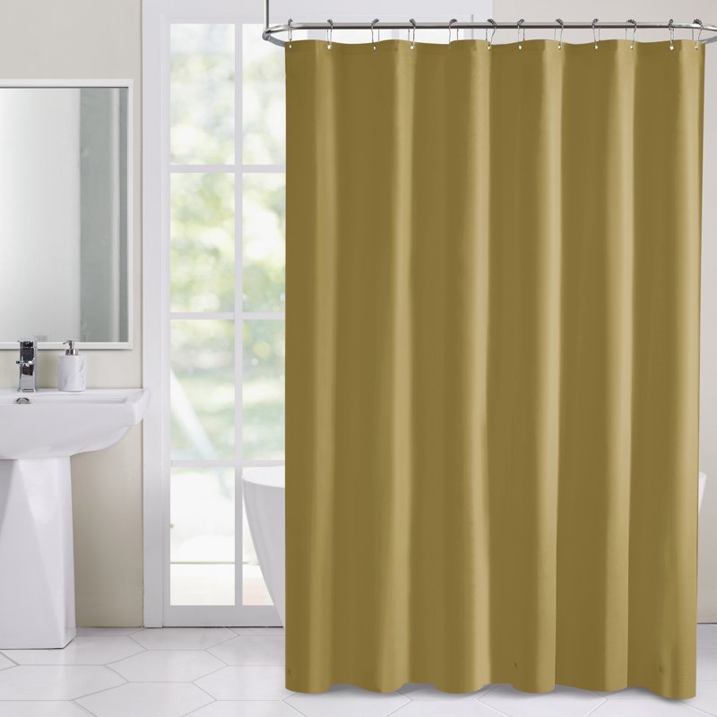 Heavy Duty PEVA Shower Liner - Hotel Style Gold, 72 x 72 Inches