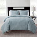 Twin/Twin XL VCNY Home Nina II Blue Geometric Comforter Set - Microfiber Bedding