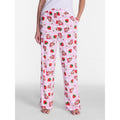 Women’s Wide Leg Velour Sleep Pants - Strawberry Shortcake Pink M Variation