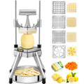 Commercial Vegetable Fruit Chopper with 4 Blades and Bowl