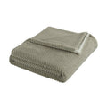 Queen Plush Texture Blanket - Ultra Soft All-Season Throw - Sage - Full/Queen