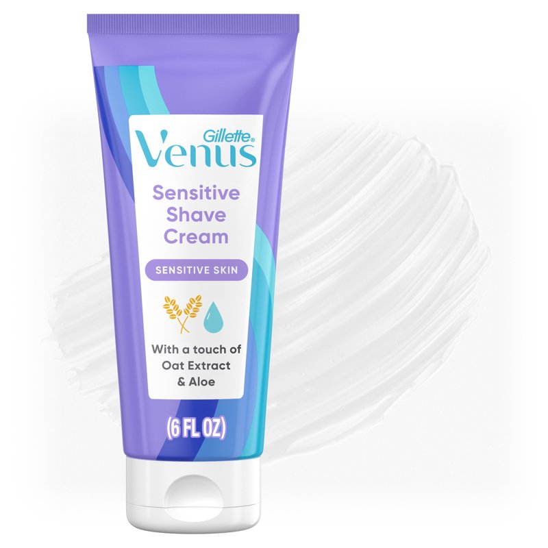 Sensitive Skin Shaving Cream for Women - Moisturizing Formula, 6 fl oz