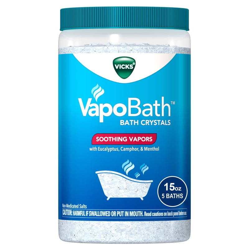 VapoBath Bath Crystals - Non-Medicated Soothing Salts, 15 oz