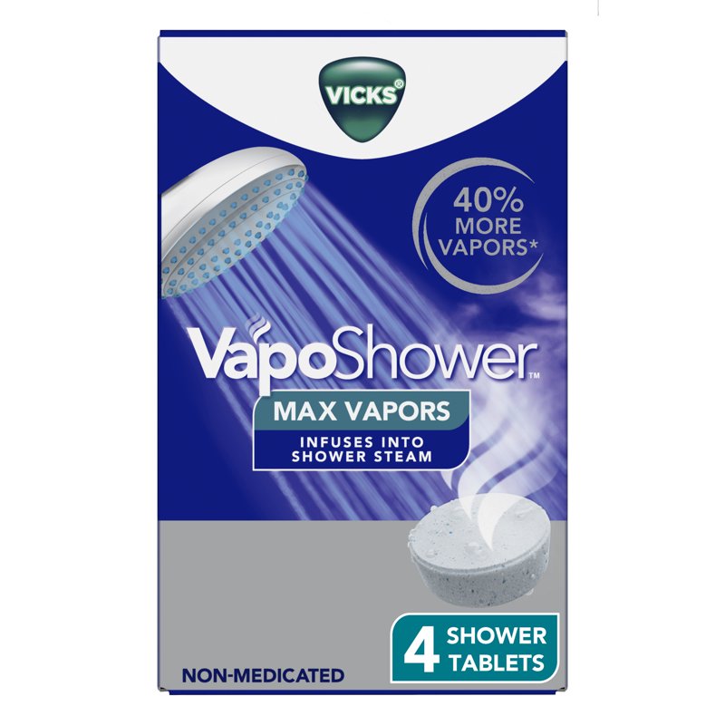 VapoShower MAX Eucalyptus Shower Steamer Tablets - 4 Count