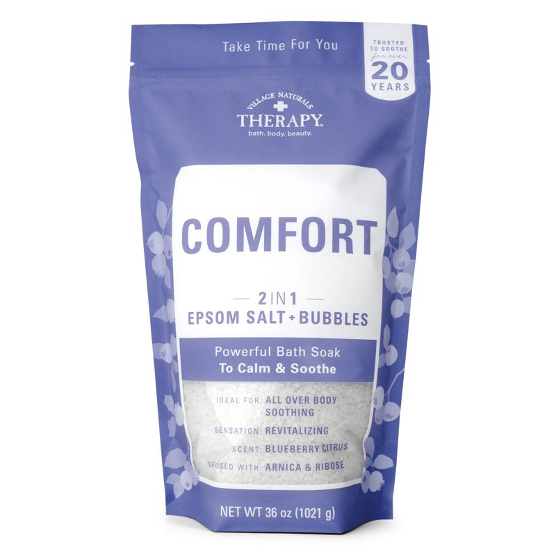 Epsom Bath Soak with Bubbles - Blueberry Citrus Scent