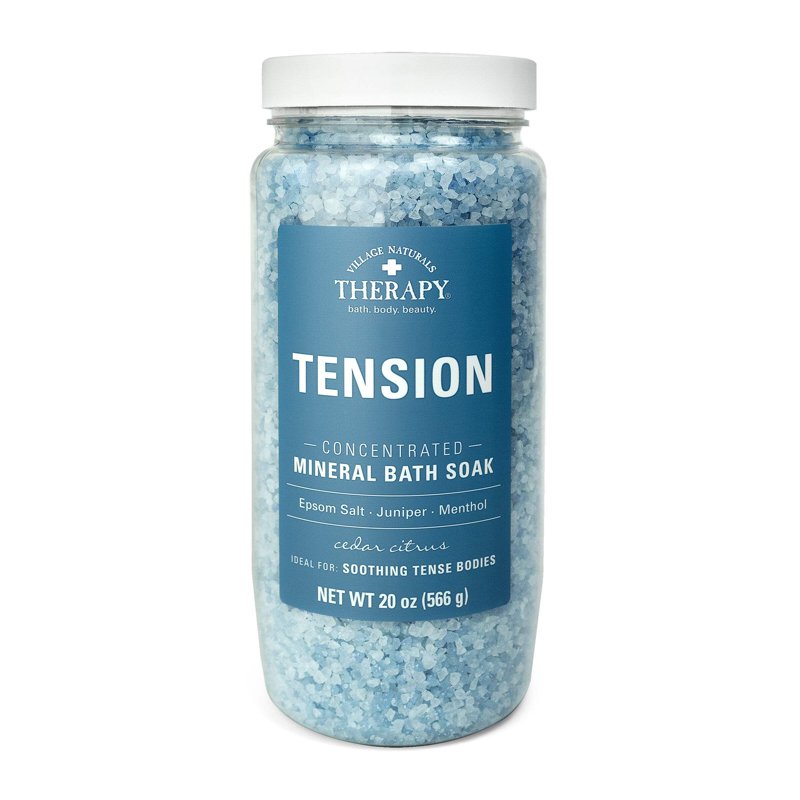 Tension Relief Mineral Bath Soak with Epsom Salt & Essential Oils, 20 oz