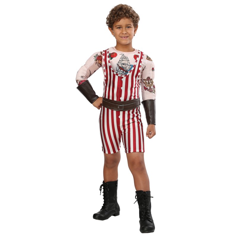 XS Vintage Strongman Boys Costume - Circus Strength Theme