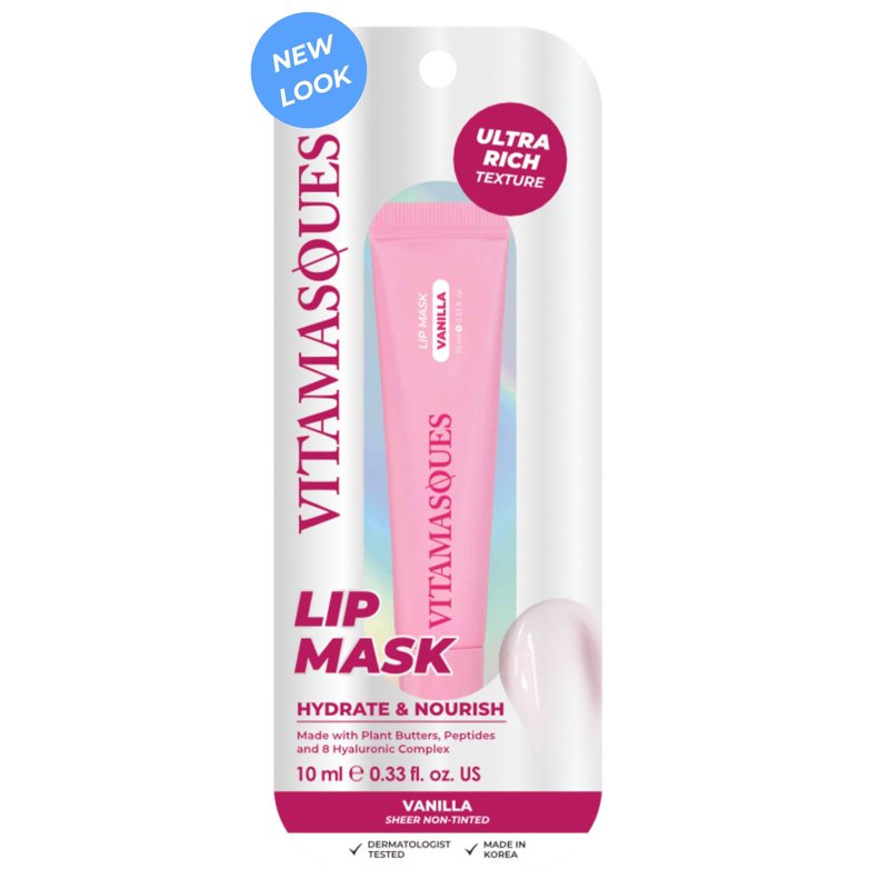 Overnight Lip Mask with Hyaluronic Acid & Vanilla for Plumping and Repair
