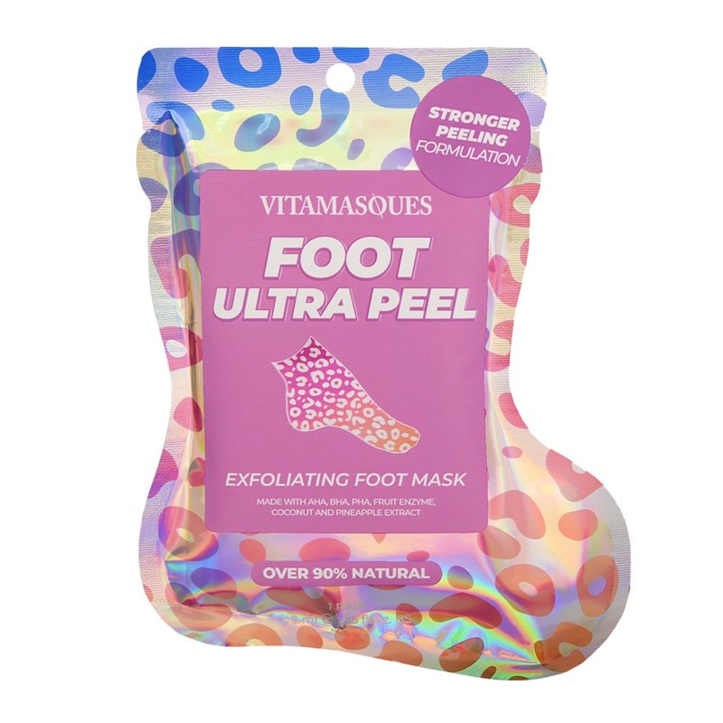 Exfoliating Foot Mask with Coconut & Pineapple Extract - 1 Pair