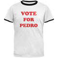 Vote For Pedro Men's Ringer T-Shirt - Size L - Retro Campaign Design