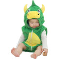Baby Dinosaur Costume for 0-6 Months - Flannel Hooded Outfit for Halloween & Parties