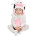 Baby Cow Costume 12-18 Months Halloween Cosplay Outfit - Hooded Romper for 0-24M