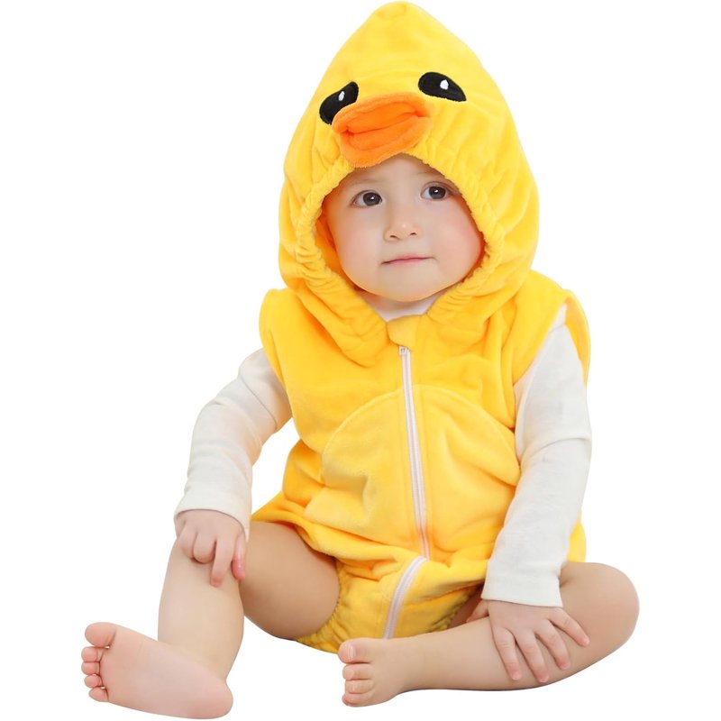 Baby Animal Duck Costume Romper - Unisex Winter 12-18 Months