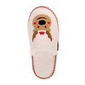 MUK LUKS Women's Punch Needle Winter Holiday Slippers - Vanilla Reindeer L (9-10)