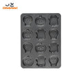 Halloween Cakelet Pan 12-Cavity 17x13 Inch Non-Stick Bakeware