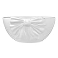 White Ceramic Bow Serving Bowl - 1pk