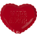 Heart-Shaped Red Earthenware Serving Tray - More Amor