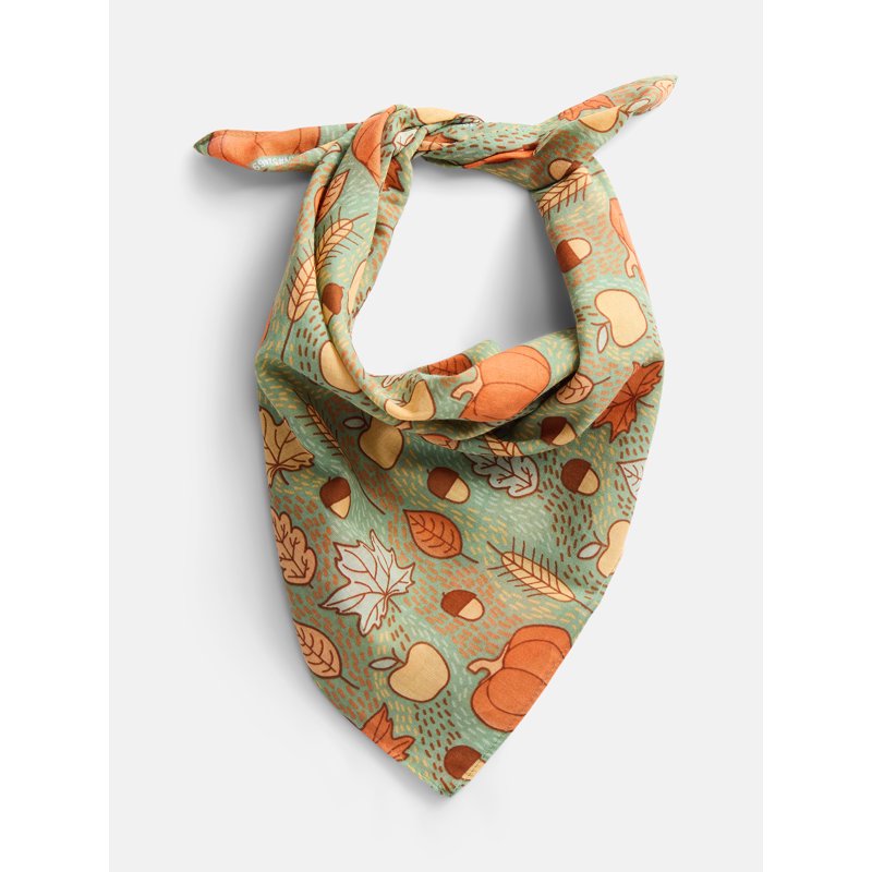 Halloween Women's Harvest Patch Bandana - Sage One Size