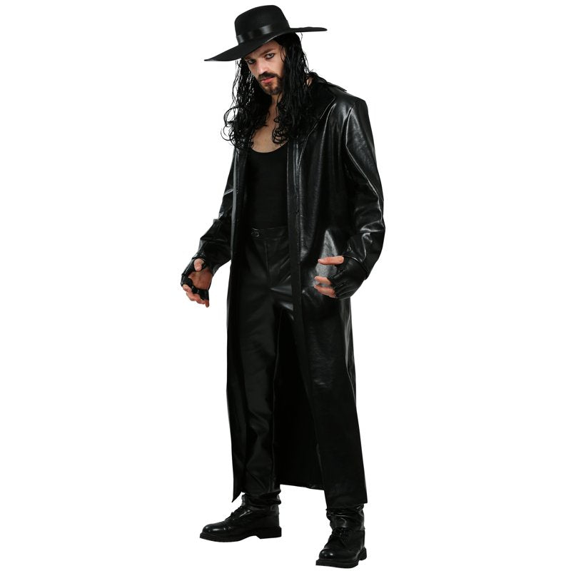 Men's WWE Undertaker Costume - Size L, Includes Top Pants & Hat