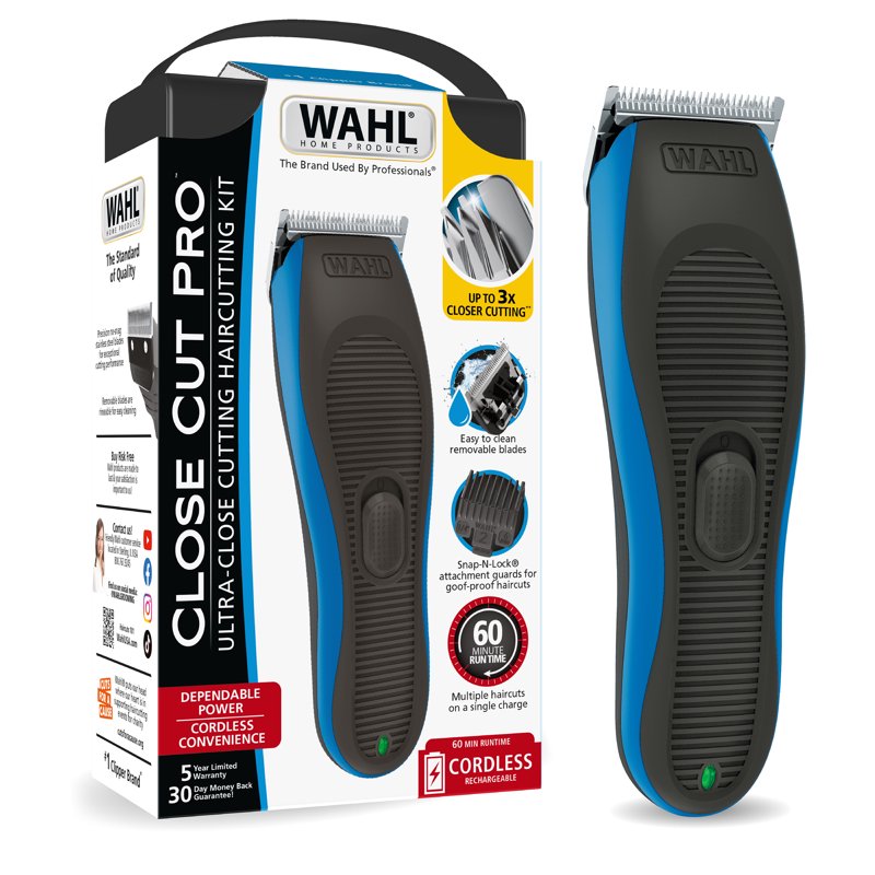 Rechargeable Hair Clipper - Wahl Close Cut Pro with 3x Closer Cutting