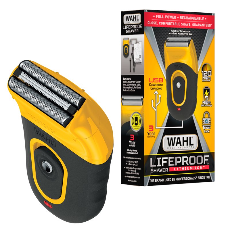 Compact Rechargeable Lithium Ion Flex Foil Shaver for Men - 60 Min Runtime