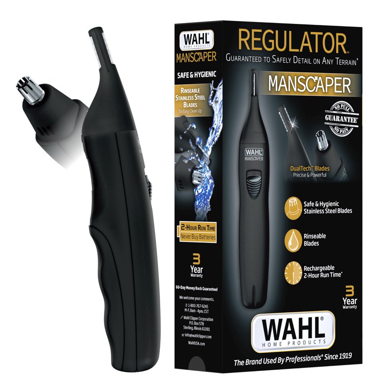 Rechargeable Men's Detail Trimmer - Ear, Nose, Brow Precision Grooming