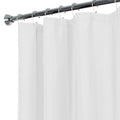 Water Repellent Fabric Shower Curtain Liner - White, 70 x 72 Inches, Weighted Hem