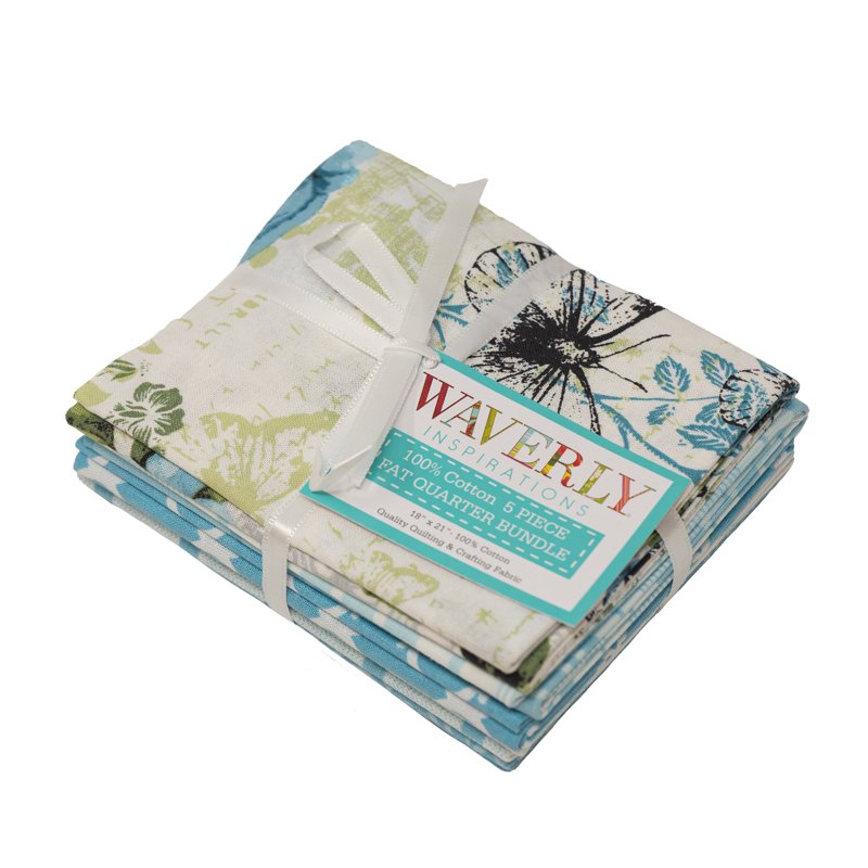 Precut Cotton Fabric Bundle for Quilting and Sewing - 5 Pieces 18x21 Inches