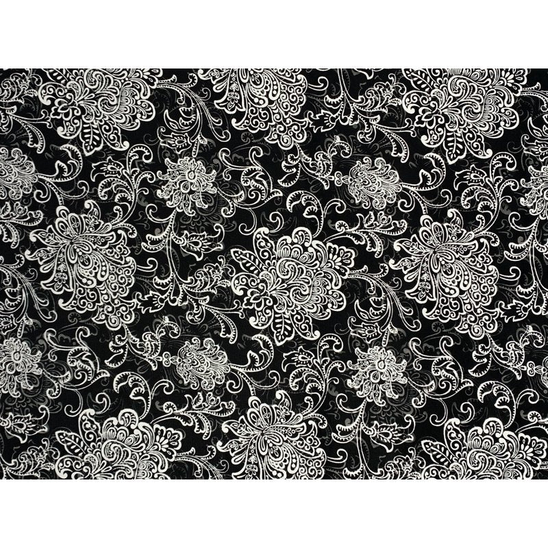 Black Cotton Duck Fabric for Quilting Sewing Crafts - 45" Wide, 8 Yards