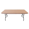 Elastic Fitted Vinyl Table Cover - Gingham Plaid, 6Ft